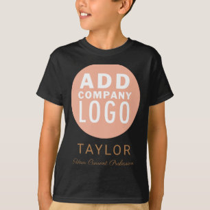 Custom Business Logo Company Staff Employee Name T T-Shirt