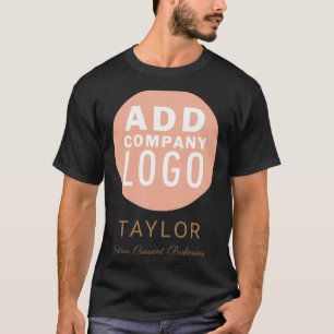 Custom Business Logo Company Staff Employee Name T T-Shirt