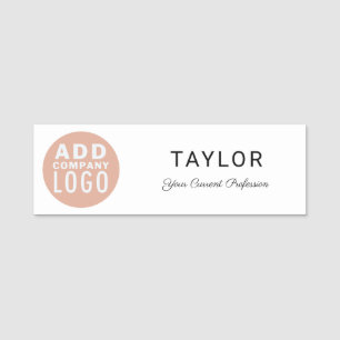 Custom Business Logo Company Staff Employee Name Tag