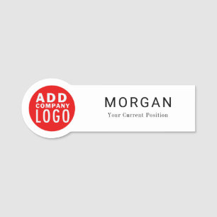 Custom Business Logo Company Staff Employee Name Tag