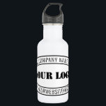 Custom Business Logo Company Stamp - Personalised  532 Ml Water Bottle<br><div class="desc">Custom Business Logo Company Stamp - Personalised Website - Text Promotional Professional Customisable Stamp Gift - Add Your Logo - Image / Name - Company / Website - Information - Resize and move or remove and add elements / text with customisation tool. Choose / add your colour !</div>