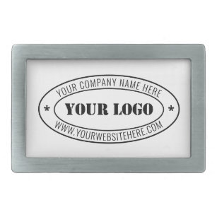 Custom Business Logo Company Stamp - Personalised  Belt Buckle