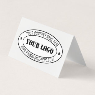 Custom Business Logo Company Stamp - Personalised  Business Card