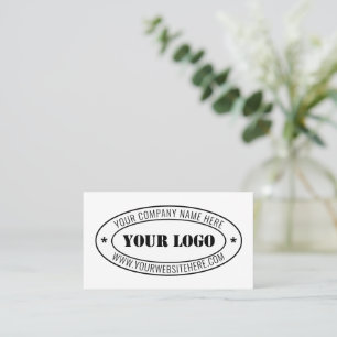 Custom Business Logo Company Stamp - Personalised  Business Card