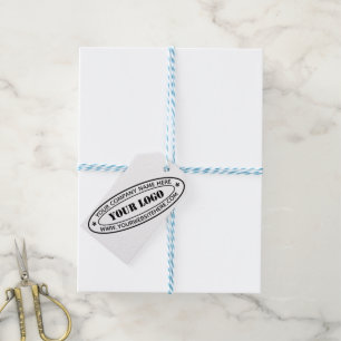 Custom Business Logo Company Stamp - Personalised  Gift Tags