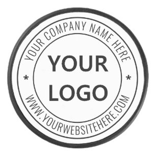Custom Business Logo Company Stamp - Personalised Hockey Puck