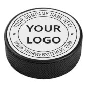 Custom Business Logo Company Stamp - Personalised  Hockey Puck (3/4)