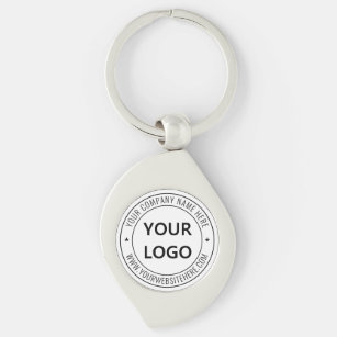 Custom Business Logo Company Stamp - Personalised  Key Ring
