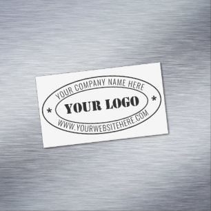 Custom Business Logo Company Stamp Personalised Magnetic Business Card