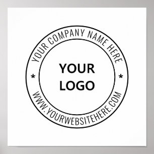 Custom Business Logo Company Stamp - Personalised Poster