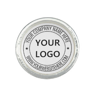 Custom Business Logo Company Stamp - Personalised  Ring