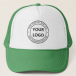 Custom Business Logo Company Stamp Personalised  Trucker Hat<br><div class="desc">Custom Business Logo Company Stamp - Personalised Website - Text Promotional Professional Customisable Stamp Gift - Add Your Logo - Image / Name - Company / Website - Information - Resize and move or remove and add elements / text with customisation tool. Choose / add your colour !</div>