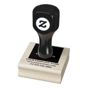 Custom Business Logo & Company-website Name Design Rubber Stamp