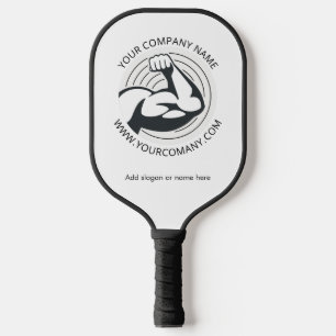 Custom Business Logo Company Website Retreat Pickleball Paddle