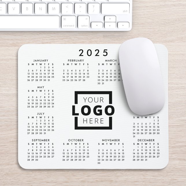 Custom Business Logo Corporate 2025 Calendar Mouse Pad (Creator Uploaded)