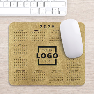 Custom Business Logo Corporate 2025 Calendar Mouse Pad