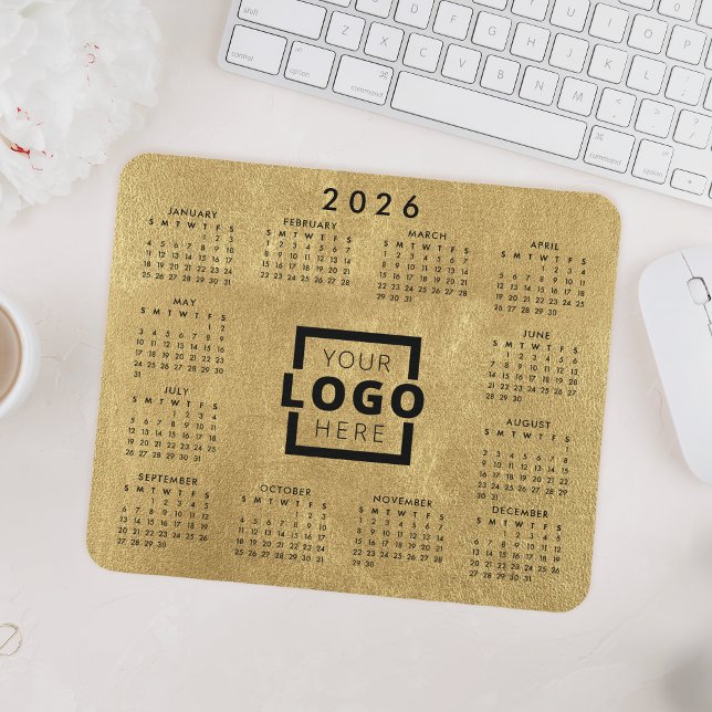 Custom Business Logo Corporate 2026 Calendar Mouse Pad (Creator Uploaded)