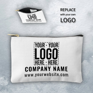 Custom Business Logo Corporate Company Modern Cool Accessory Pouch