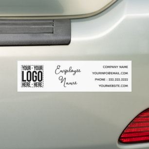 Custom Business Logo Corporate Company Modern Cool Bumper Sticker