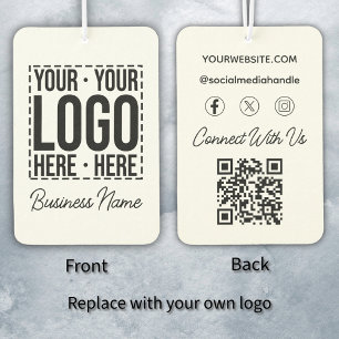 Custom Business Logo Corporate Company Modern Cool Car Air Freshener