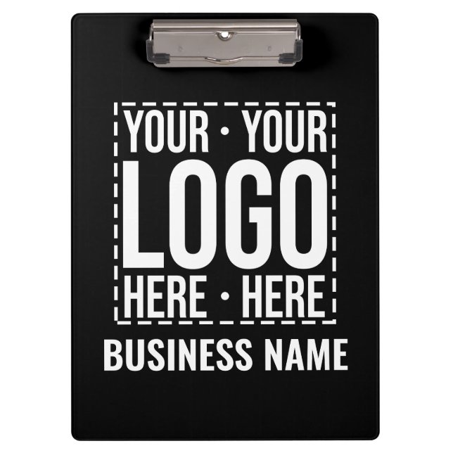 Custom Business Logo Corporate Company Modern Cool Clipboard (Front)