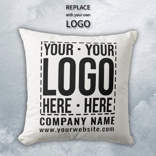 Custom Business Logo Corporate Company Modern Cool Cushion