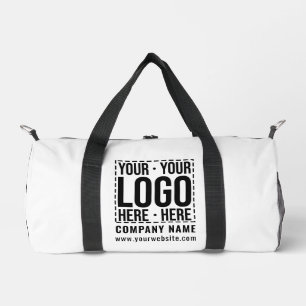 Custom Business Logo Corporate Company Modern Cool Duffle Bag