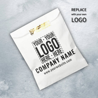 Custom Business Logo Corporate Company Modern Cool Favour Bags