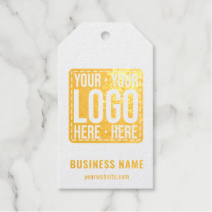Custom Business Logo Corporate Company Modern Cool Gift Tags