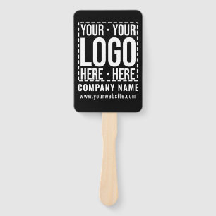 Custom Business Logo Corporate Company Modern Cool Hand Fan