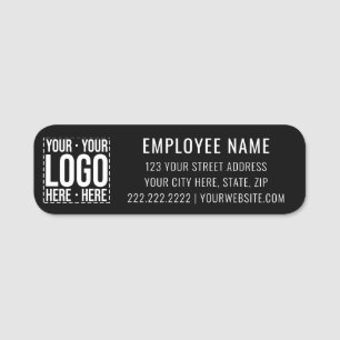 Custom Business Logo Corporate Company Modern Cool Name Tag