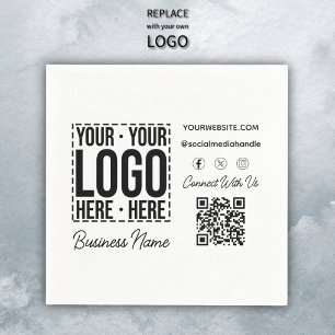 Custom Business Logo Corporate Company Modern Cool Napkin