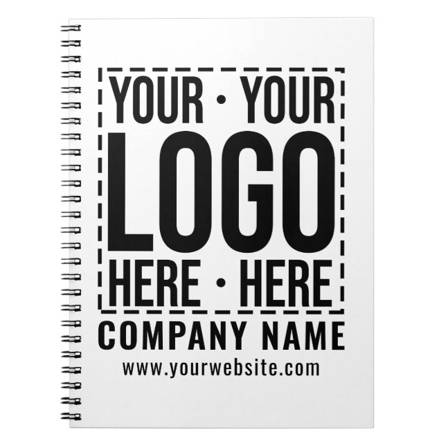 Custom Business Logo Corporate Company Modern Cool Notebook (Front)