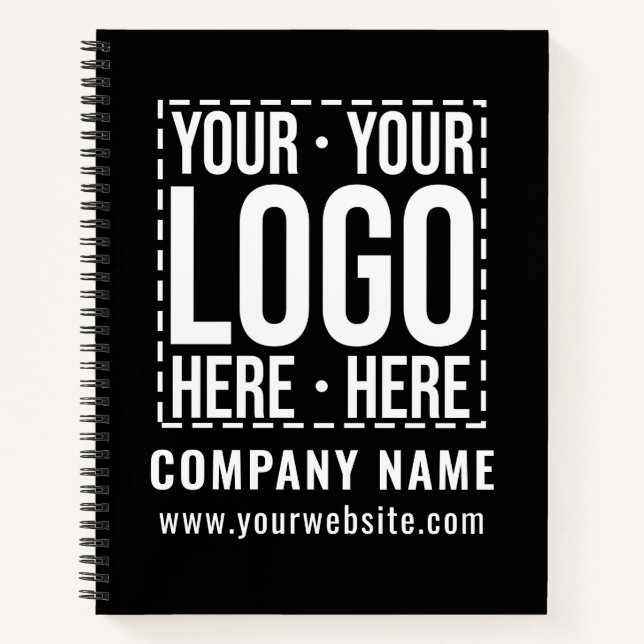 Custom Business Logo Corporate Company Modern Cool Notebook (Front)