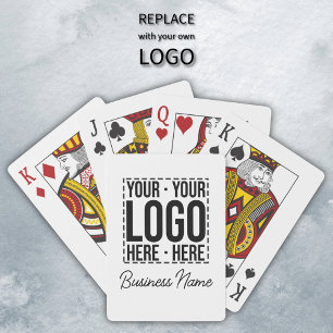 Custom Business Logo Corporate Company Modern Cool Playing Cards