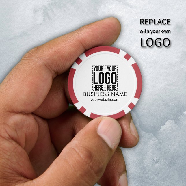 Custom Business Logo Corporate Company Modern Cool Poker Chips (Creator Uploaded)