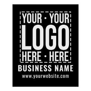 Custom Business Logo Corporate Company Modern Cool Poster
