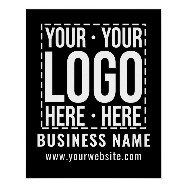 Custom Business Logo Corporate Company Modern Cool Poster (Front)