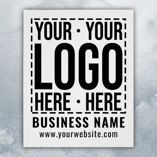 Custom Business Logo Corporate Company Modern Cool Poster (Creator Uploaded)