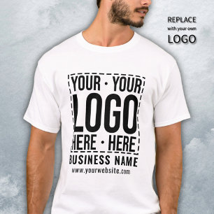 Custom Business Logo Corporate Company Modern Cool T-Shirt