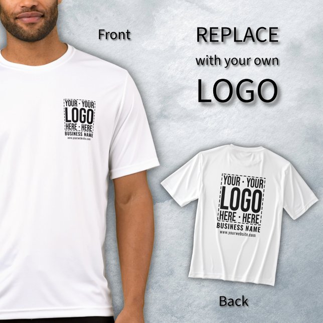 Custom Business Logo Corporate Company Modern Cool T-Shirt (Creator Uploaded)