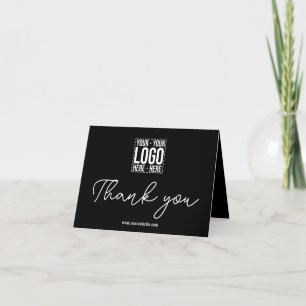 Custom Business Logo Corporate Company Modern Cool Thank You Card