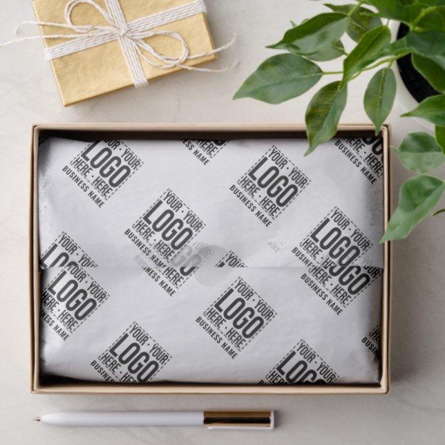 Custom Business Logo Corporate Company Modern Cool Tissue Paper (Gift)