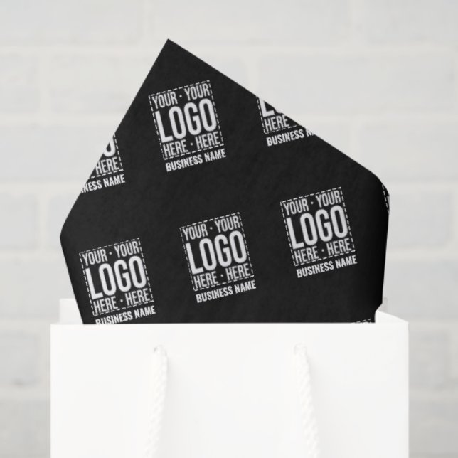 Custom Business Logo Corporate Company Modern Cool Tissue Paper (Gift Bag)