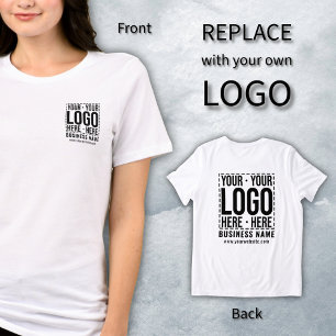 Custom Business Logo Corporate Company Modern Cool Tri-Blend Shirt