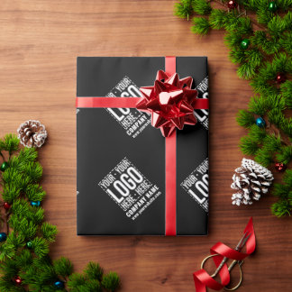 Custom Business Logo Corporate Company Modern Cool Wrapping Paper