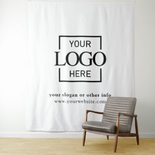 Custom Business Logo Corporate Event Backdrop Tapestry