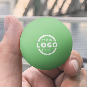 Custom Business Logo Corporate Green Ping Pong Ball