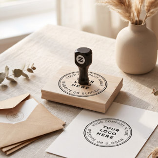 Custom Business Logo Corporate Large Rubber Stamp