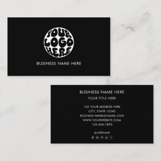 Custom Business Logo Corporate Marketing Modern Card